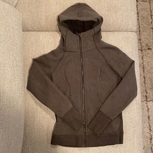 Olive Scuba Lululemon zip up hoodie